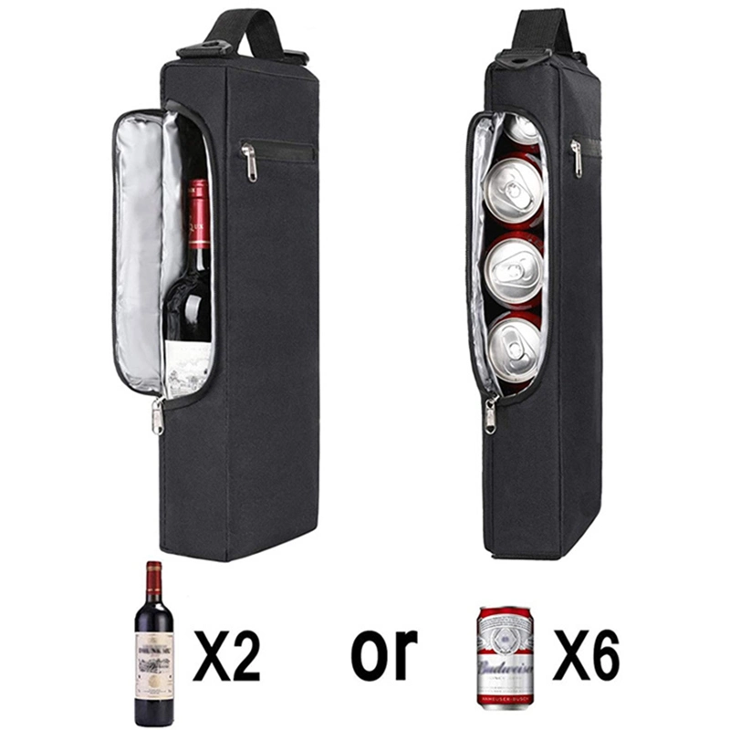 Ea270 6 Pack Wine Beer Bags Beach Foldable with Custom Thermal Waterproof Soft Insulated Travel Tote Golf Bag Cooler