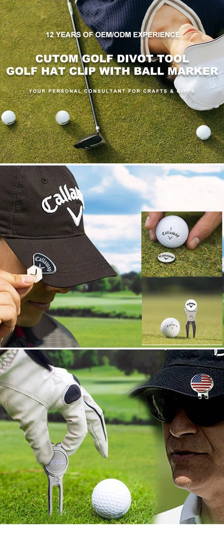 New Product Women Golf Club Ball Custom Blank Magnet Golf Accessories