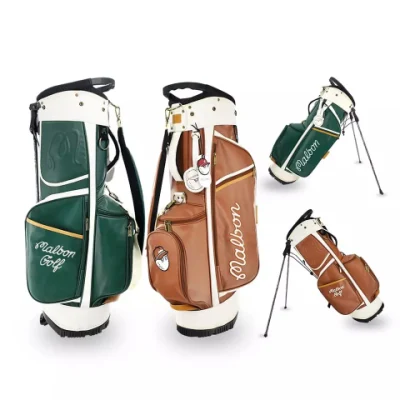 Bolsa impermeable de golf verde de nuevo diseño, bolsas de golf de alta calidad con logotipo impreso personalizado