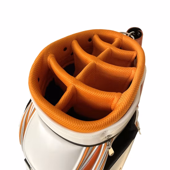 Bolsa de golf de cuero PU personalizada, bolsa para carrito, bolsa para personal, fábrica de suministros de golf